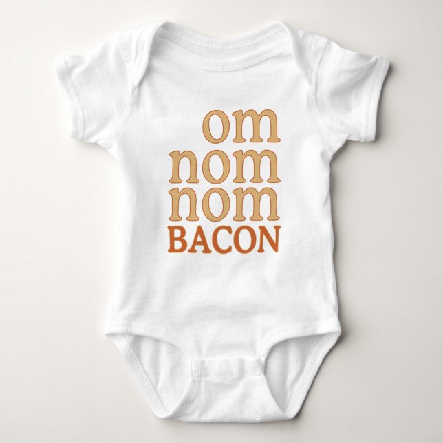 OM NOM NOM SPECK BABY STRAMPLER (Vorderseite)
