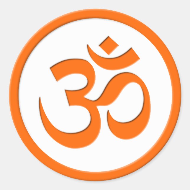 Om oder Aum Aufkleber (Vorderseite)