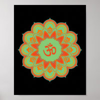 Om Ohm Aum Symbol Mandala Spirituelles Yoga-Gesche