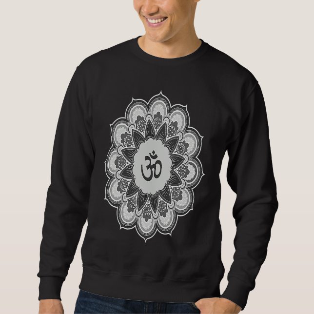 Om Ohm Aum Symbol Spiritual Yoga Yoga Sweatshirt (Vorderseite)
