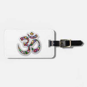 Om Ohm Om Namaste Yoga-Symbol Gepäckanhänger