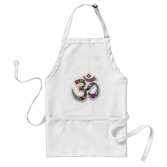Om Ohm Om Namaste Yoga-Symbol Schürze (Vorne)