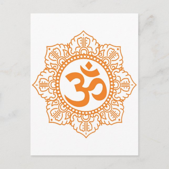 Om - Ohm - Om-Symbol Postkarte (Vorderseite)