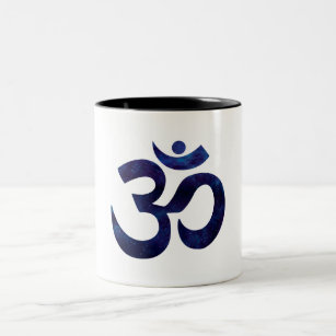 Om Ohm Symbol Sign Yoga Meditation Zen Zweifarbige Tasse
