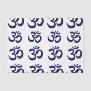 Om Ohm Symbol Zeichen Yoga Meditation Zen Muster Seidenpapier