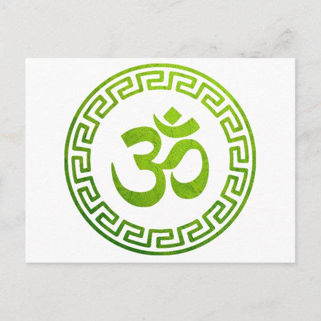 Om, Om Hindu, Om Symbol, Om Logo, Om Postkarte (Vorderseite)