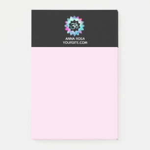 *~* OM-Om-Lotos-BlumeMandala Post-it Klebezettel