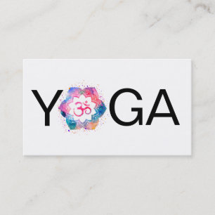 *~* Om OM-Lotos-Yogamandala-Lehrer-Lehrer Visitenkarte