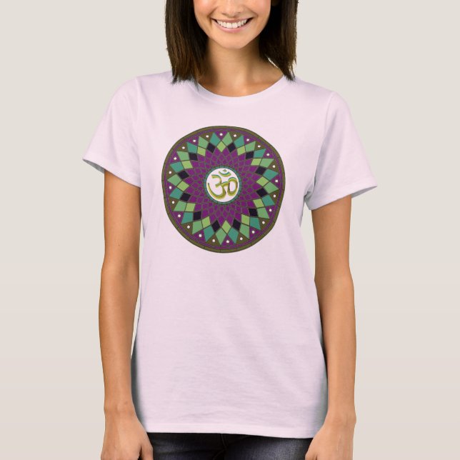 Om /OM Mandala Damen Shirt (Vorderseite)