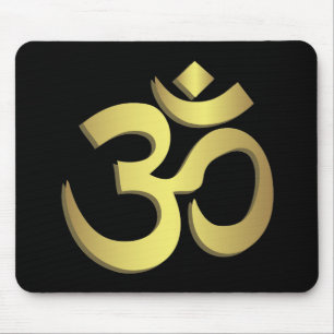 Om ( Om ) Namaste Yoga-Symbol Mousepad