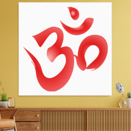 Om (Om) Sacred Hindu Syllable & Mantra Picture Leinwanddruck