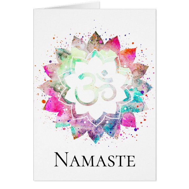 *~* OM OM Symbol Lotus Blume Mandala Neues Zeitalt (Vorne)