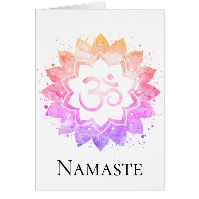 *~* OM OM Symbol Lotus Blume Mandala Spirituell (Vorne)