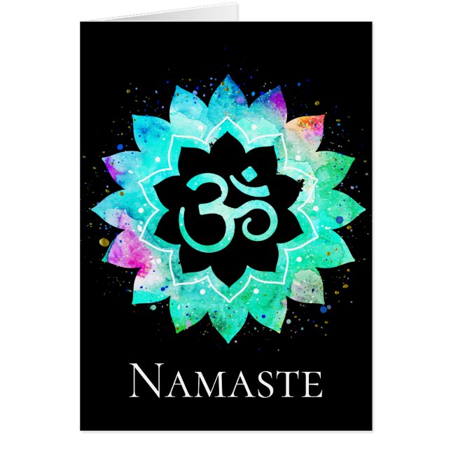 *~* OM OM Symbol Spirituelle Lotus Blume Mandala (Vorne)