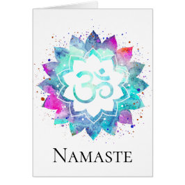 *~* OM OM Symbol Wasserfarbe Lotus Mandala