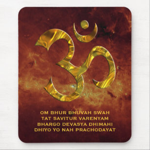 OM/Om u. Universum GAYATRI BESCHWÖRUNGSFORMEL   Mousepad