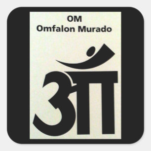 OM Omfalon Murado Quadratischer Aufkleber