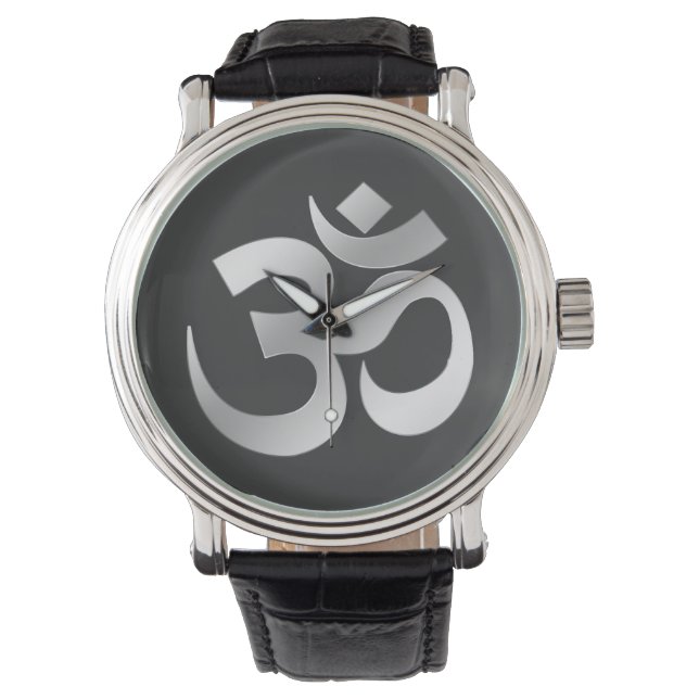 Om Omkara Symbol Armbanduhr (Vorderseite)
