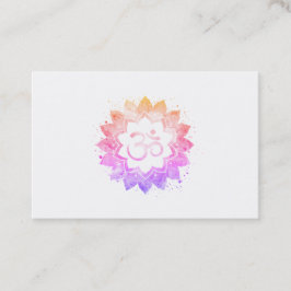 *~* Om OMNew Age Lotus Blume Mandala Buddhist Visitenkarte