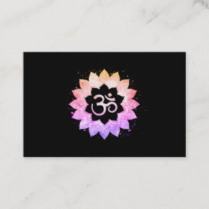 *~* Om OMNew Age Lotus Blume Mandala Buddhist Visitenkarte