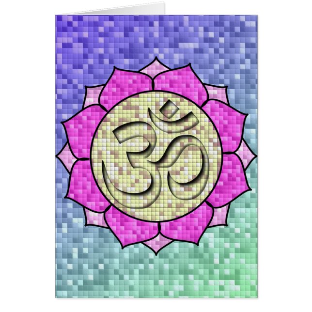 Om Pink Lotus Mosaic (Vorne)