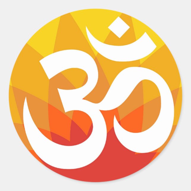 om runder aufkleber (Vorderseite)