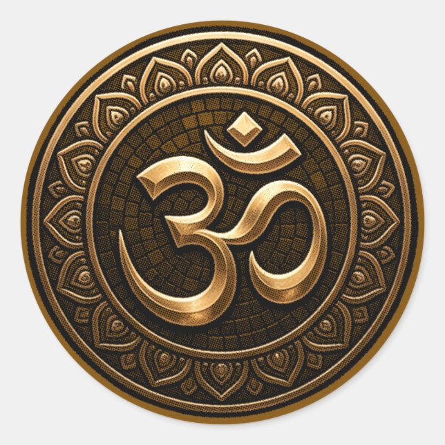 Om Runder Aufkleber (Vorderseite)