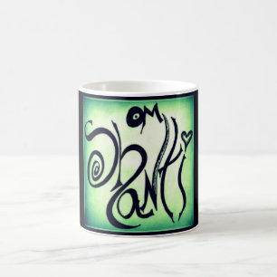 OM SHANTI GRAFFITI-KAFFEE-TASSE TASSE