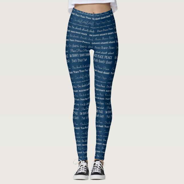 Om Shanti, Peace Leggings (Vorderseite)