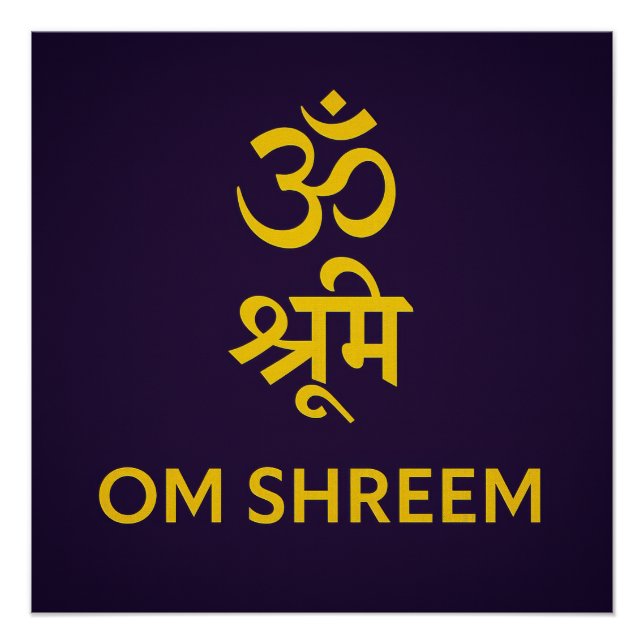 Om Shreem Poster (Vorderseite)