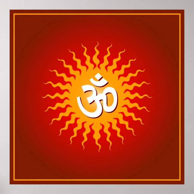 Om Sign Poster (Vorne)