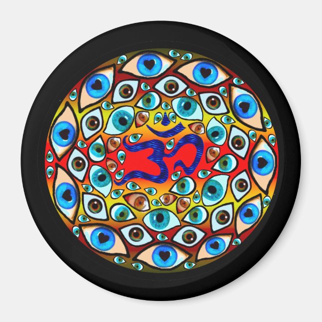 Om Sphere Magnet (Vorne)