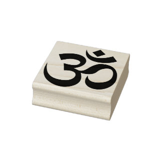 Om Spirituelles Symbol Gummistempel
