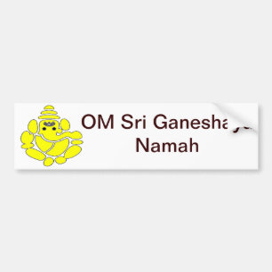 OM Sri Ganeshaya Namah Autoaufkleber für Erfolg