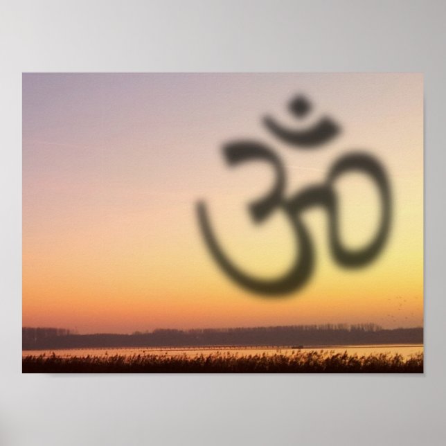 Om Sunset Poster (Vorne)