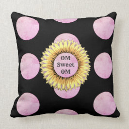 Om Sweet Om Sunflower Kissen