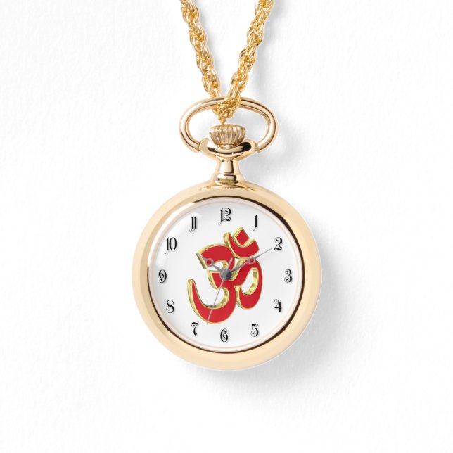 Om-Symbol Armbanduhr (Vorderseite)