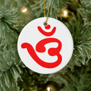OM-Symbol (bengalisch) Keramik Ornament