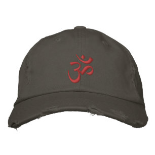 Om Symbol Bestickte Baseballkappe