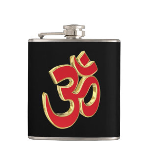 Om-Symbol Flachmann