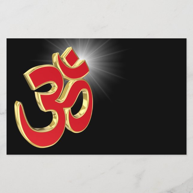 Om-Symbol Flyer (Hinten)