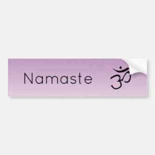 Om Symbol Glitter Namaste Bumper Sticker Autoaufkleber