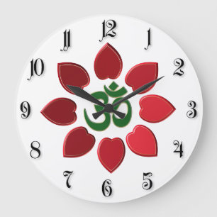 OM-Symbol Große Wanduhr