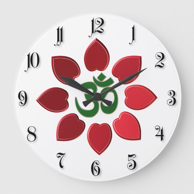 OM-Symbol Große Wanduhr (Vorderseite)