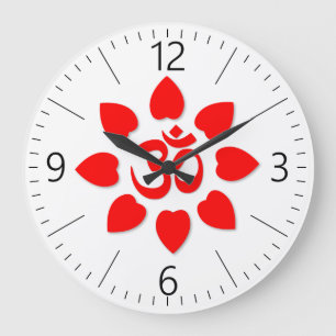 OM-Symbol Große Wanduhr