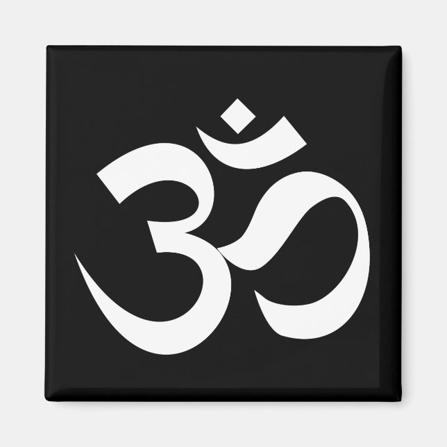 om Symbol heiligen Buddhismus Religion Zen Yoga Magnet (Vorne)