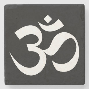 om Symbol heiligen Buddhismus Religion Zen Yoga Steinuntersetzer