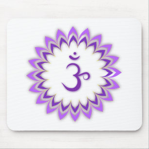 OM-Symbol/Krone Chakra Mousepad