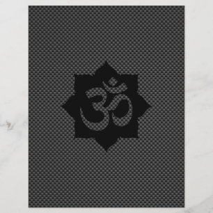 OM-Symbol-Lotos-Spiritualität-Yoga in der Flyer