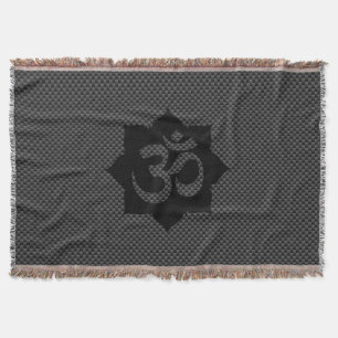 OM Symbol Lotus Spiritualität Yoga Carbon Style Decke